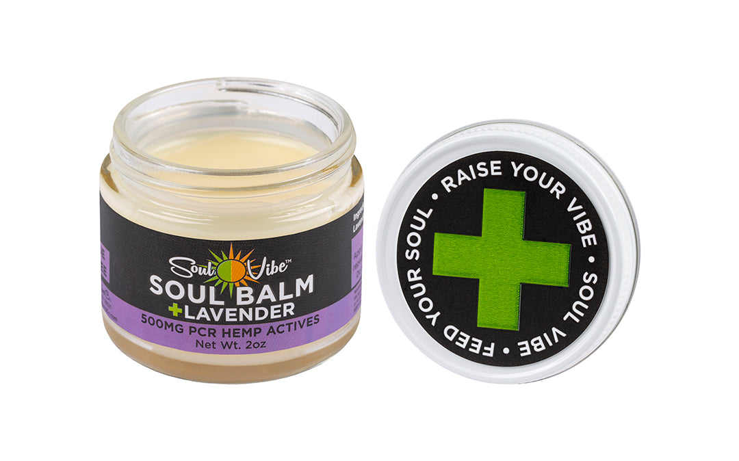 SOUL BALM + LAVENDER 500MG 0.0% THC PCR BROAD SPECTRUM TOPICAL