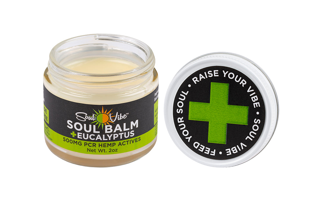 SOUL BALM + EUCALYPTUS 500MG 0.0% THC PCR BROAD SPECTRUM TOPICAL