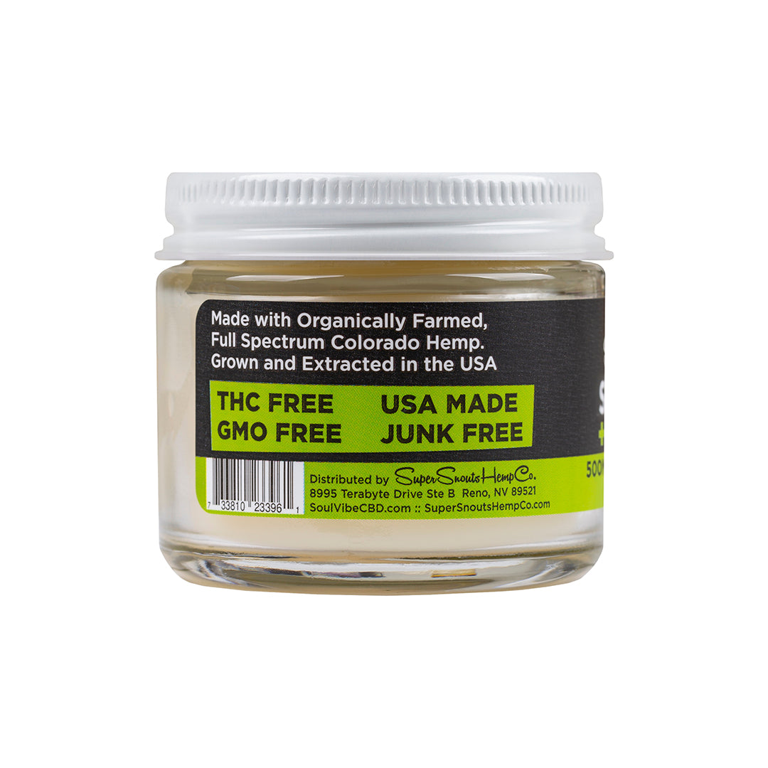 SOUL BALM + EUCALYPTUS 500MG 0.0% THC PCR BROAD SPECTRUM TOPICAL