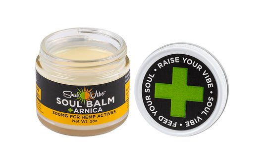 SOUL BALM + ARNICA 500MG 0.0% THC PCR BROAD SPECTRUM TOPICAL